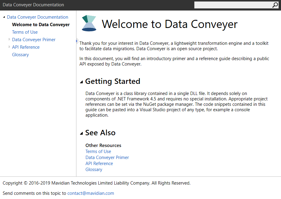 Data Conveyer Documentation